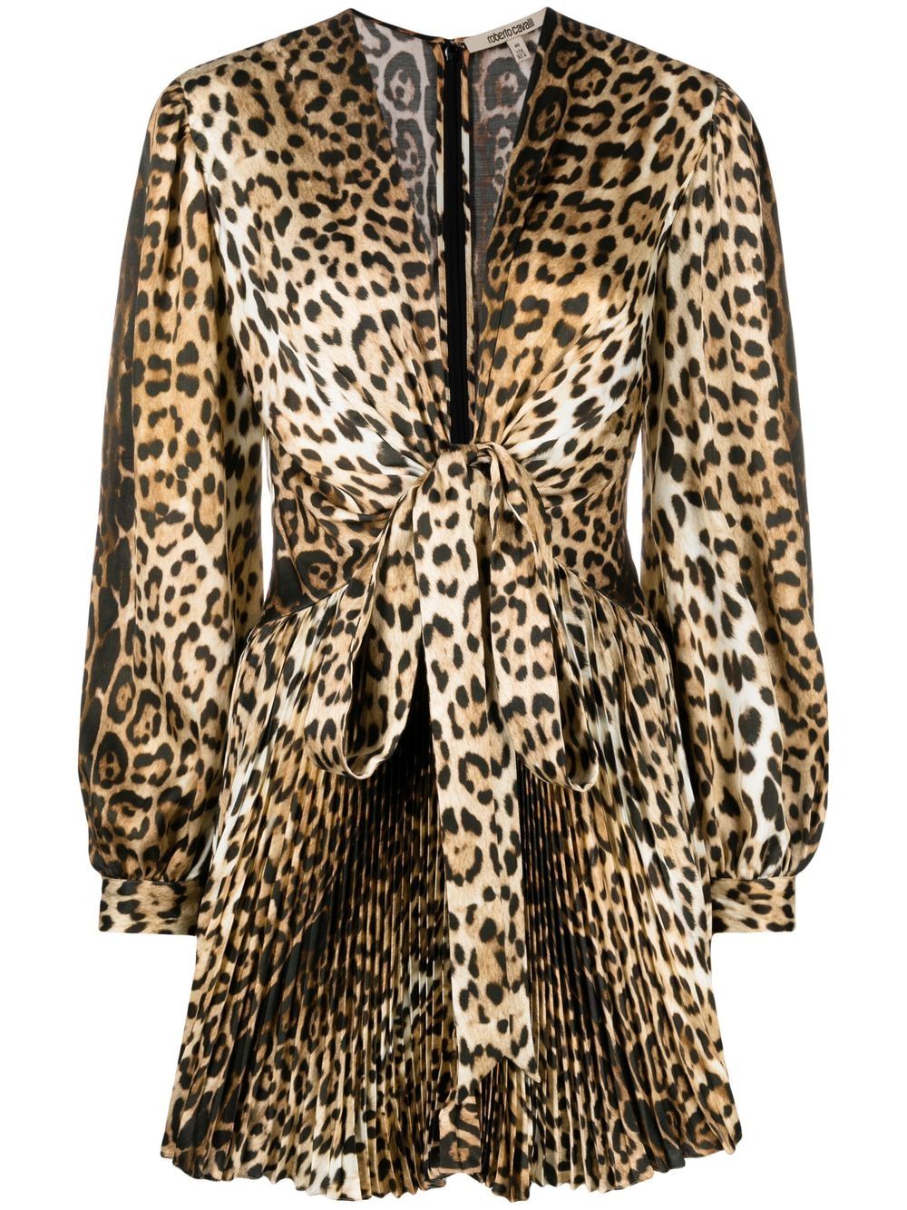Leopard-print mini dress - Orange