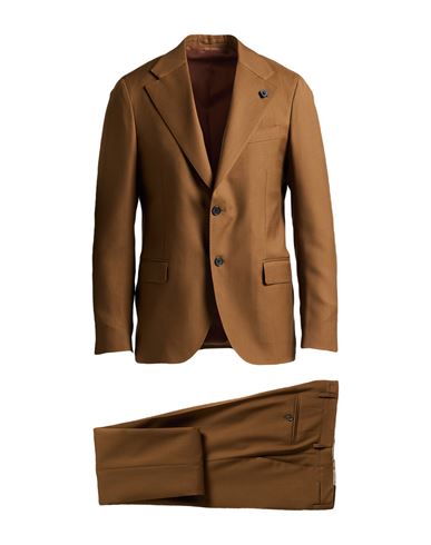 Man Suit Brown Size 38 Wool
