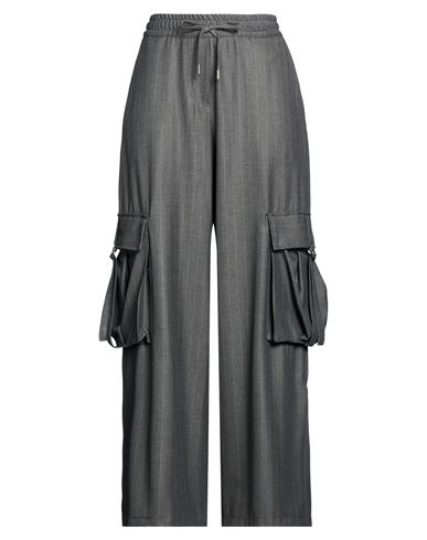 Woman Pants Grey Size S Polyester, Viscose, Elastomultiester