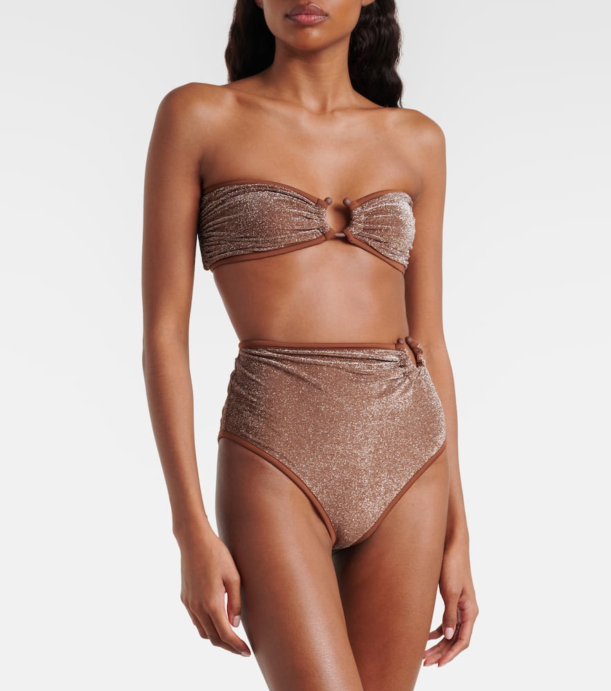 Lamé bikini bottoms