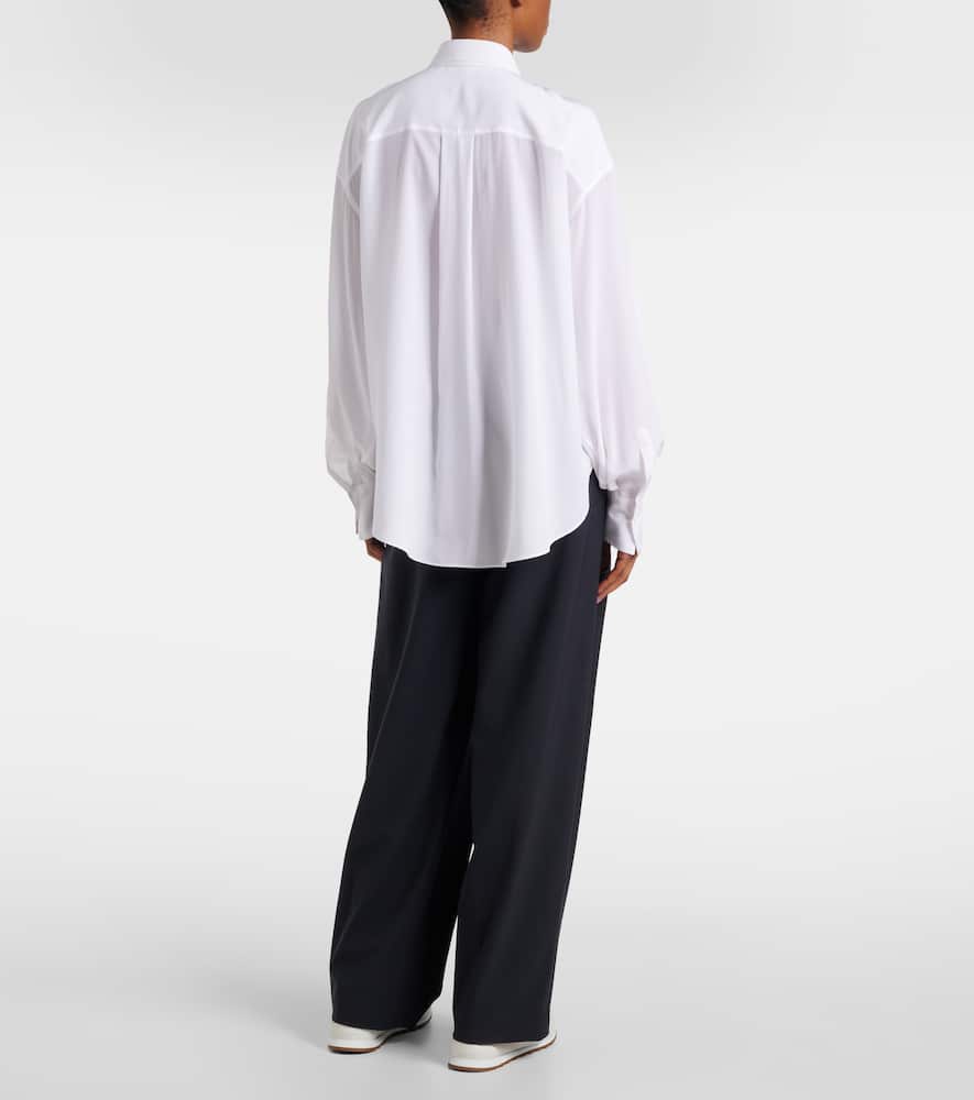 Silk satin shirt