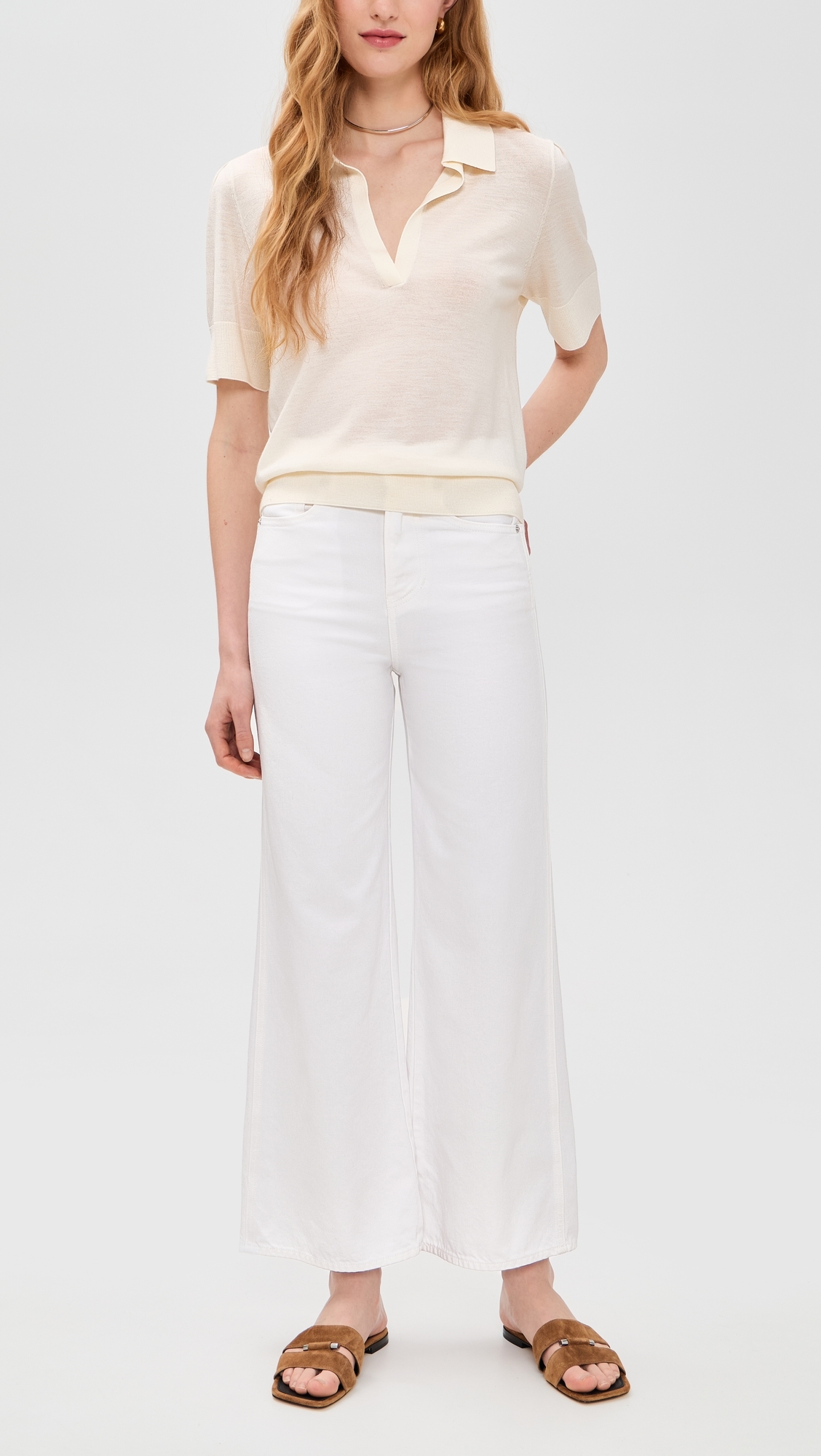 Taylor Cropped Jeans White