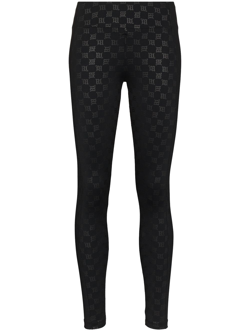 Logo print leggings - Black