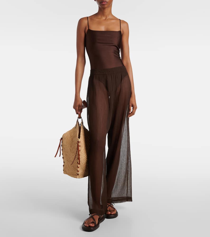 Mika high-rise straight pants