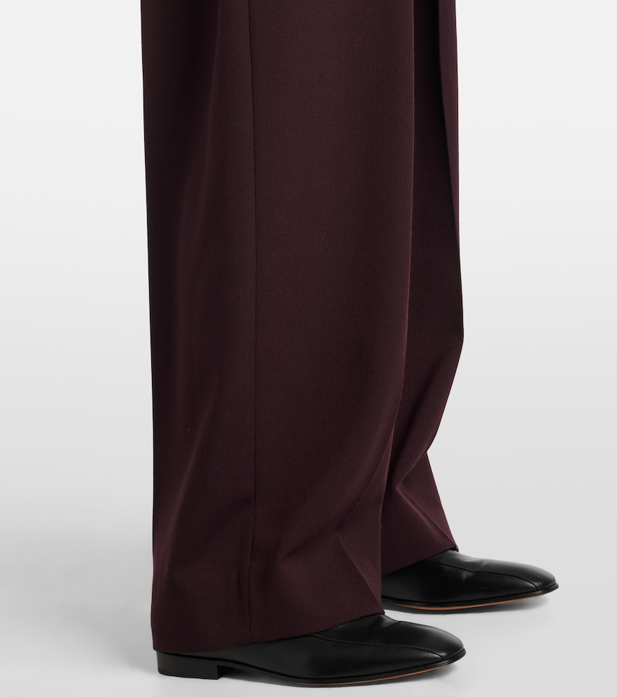 High-rise wide-leg pants