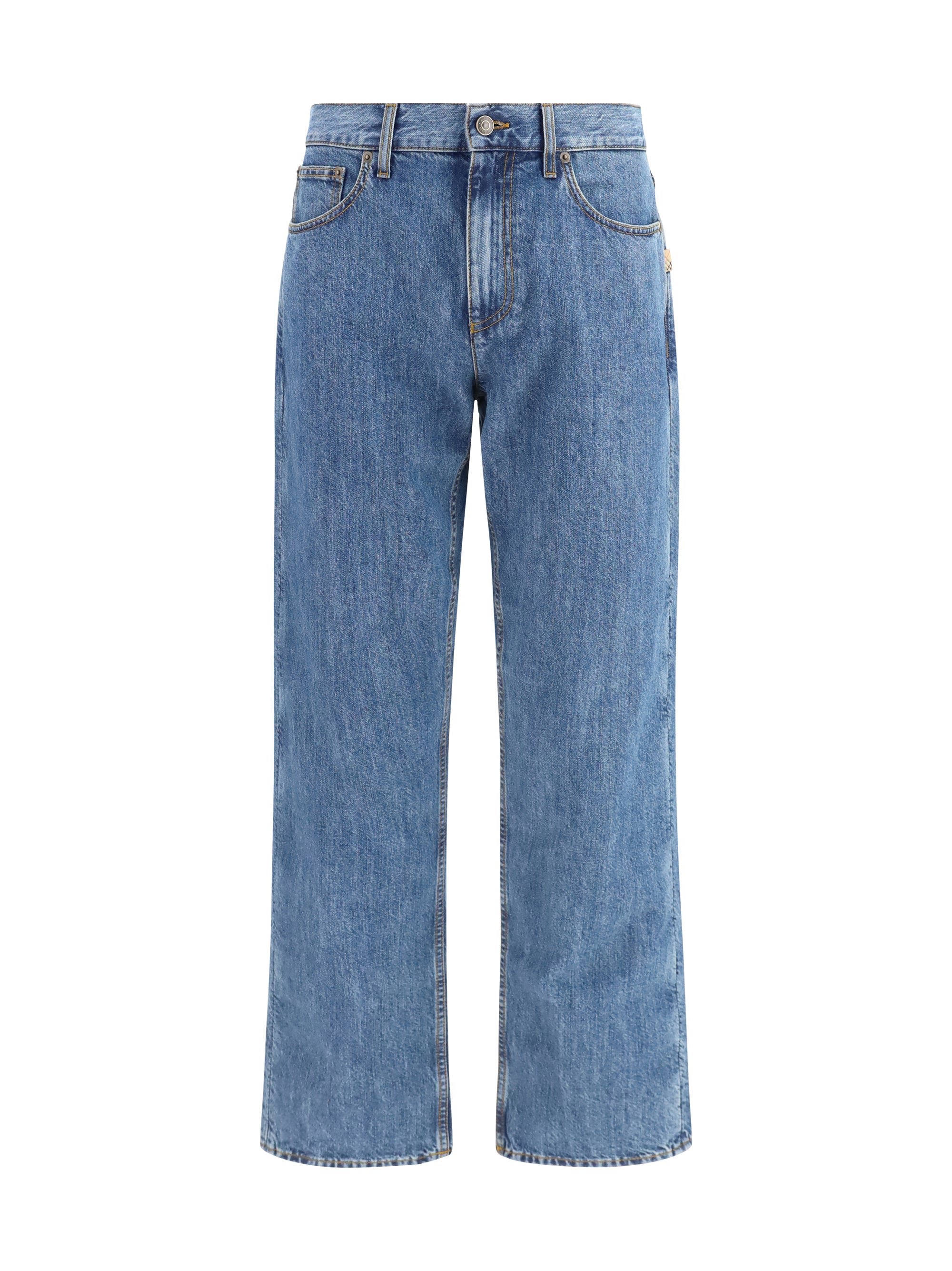 Straight Leg Jeans — Blue