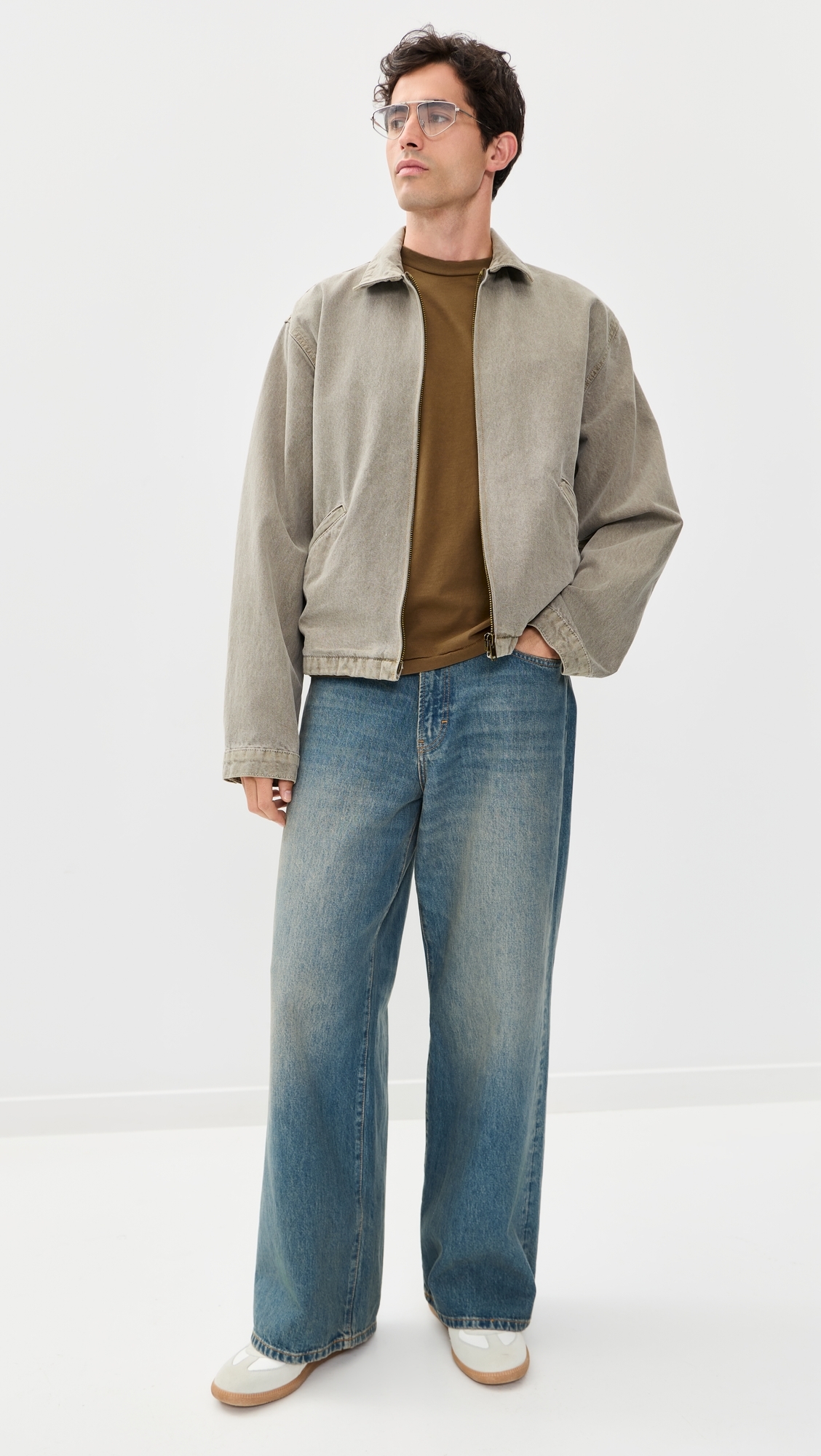 Zed Zip Twill Jacket Moss