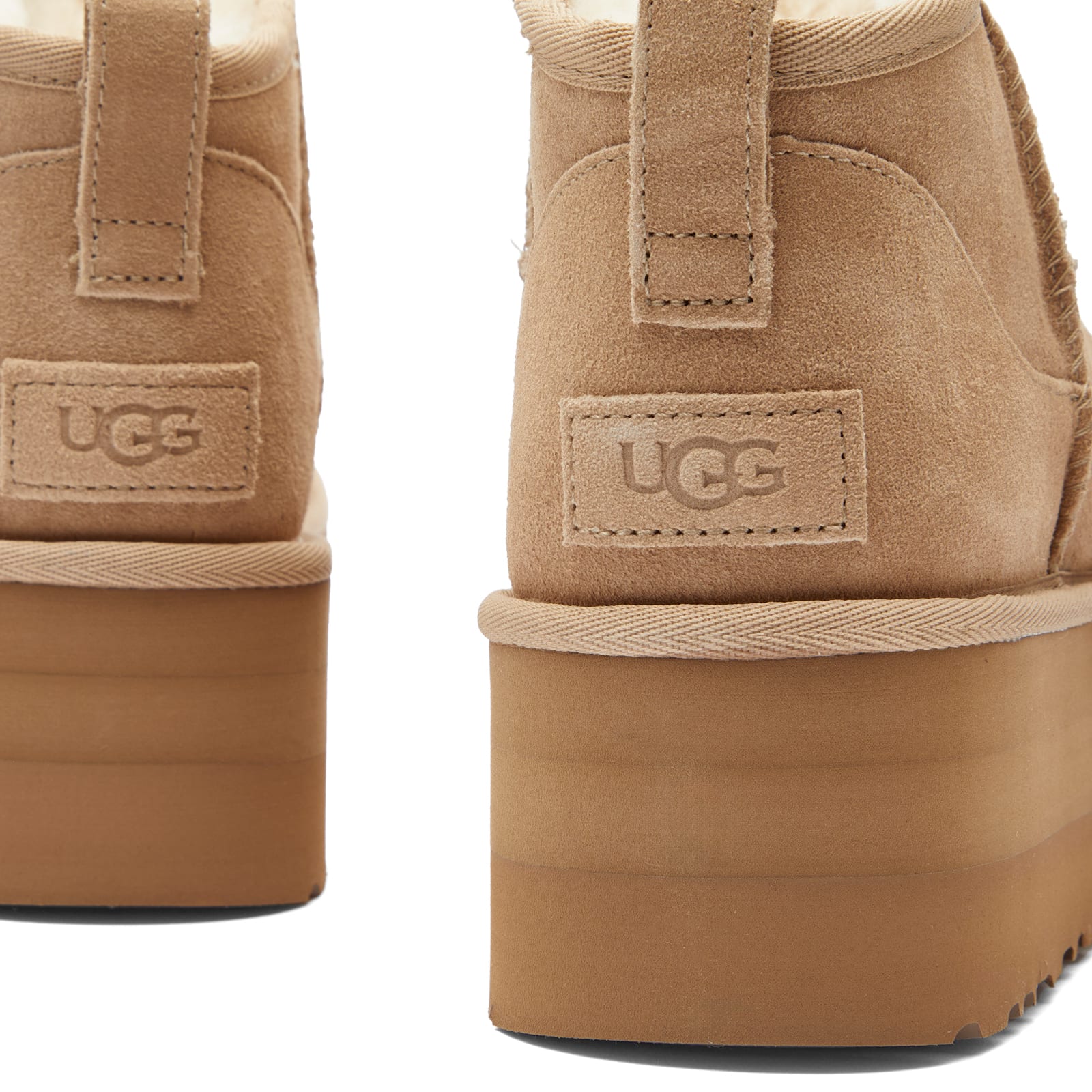 Women's Classic Ultra Mini Platform Boot in Sand, Size UK 6 