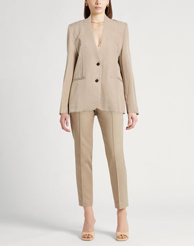 Forte_forte Woman Blazer Beige Size 1 Polyester, Linen, Lyocell