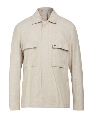 Man Jacket Beige Size 40 Linen, Cotton