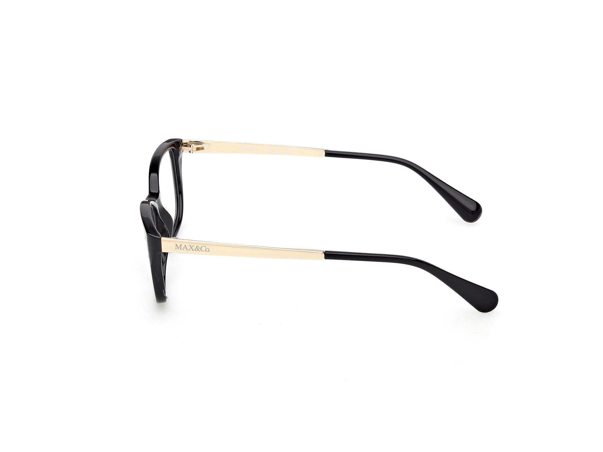 MAX&Co Mujer MAX&Co MO5201 001 Monturas ópticas Inyectado Negro Cuadrada Norma