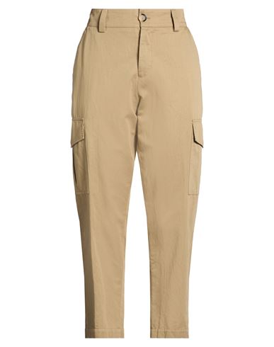 Woman Pants Khaki Size 8 Cotton, Linen