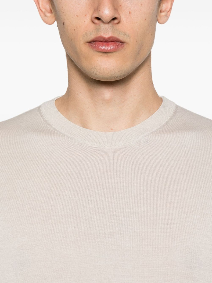 - Wool Sweater With Full Neck