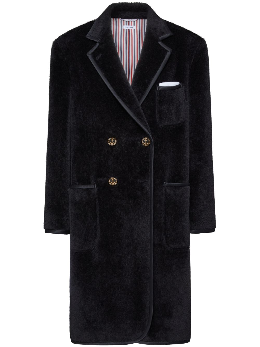 Faux-fur coat - Black