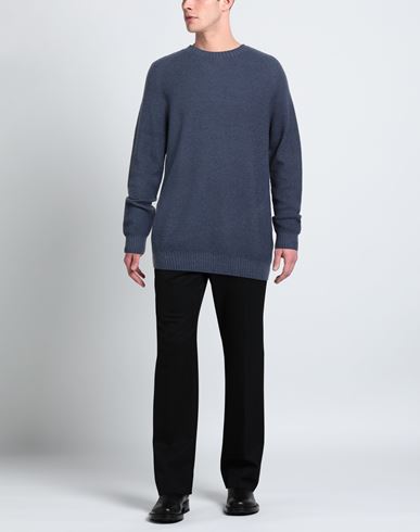 Man Sweater Navy Size 46 Merino Wool