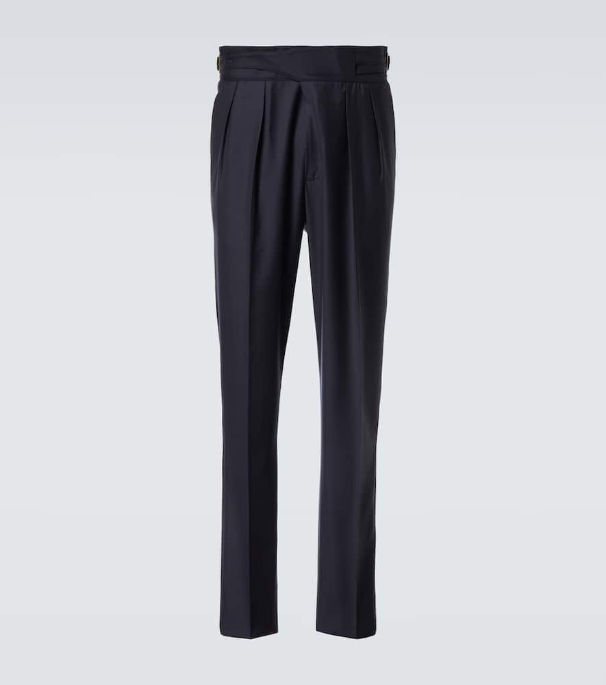 Rubinacci Manny virgin wool straight pants