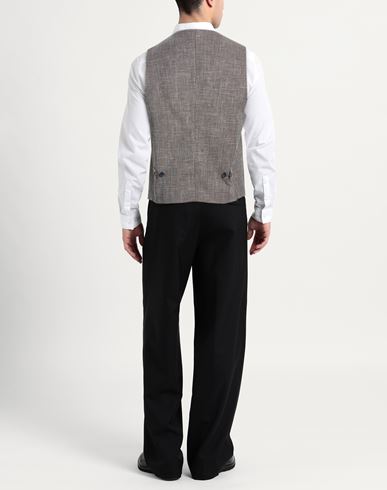 Man Tailored Vest Azure Size 40 Virgin Wool, Cotton