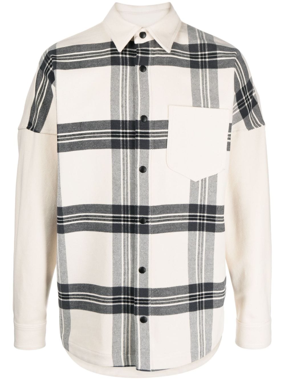 Check Overshirt with Logo