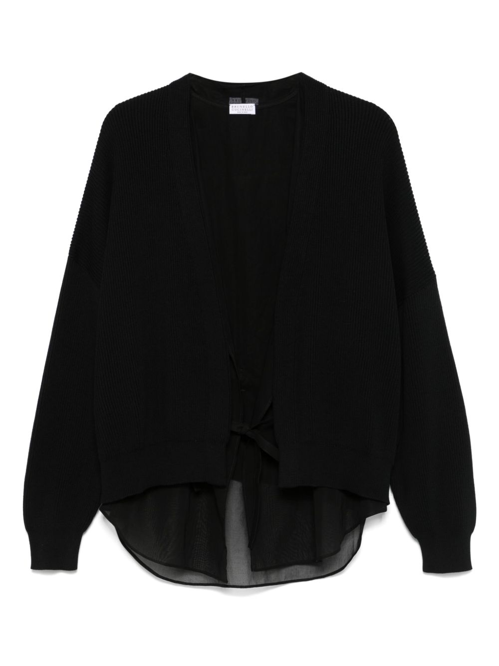 Brunello Cucinelli ribbed-knit cardigan - Black