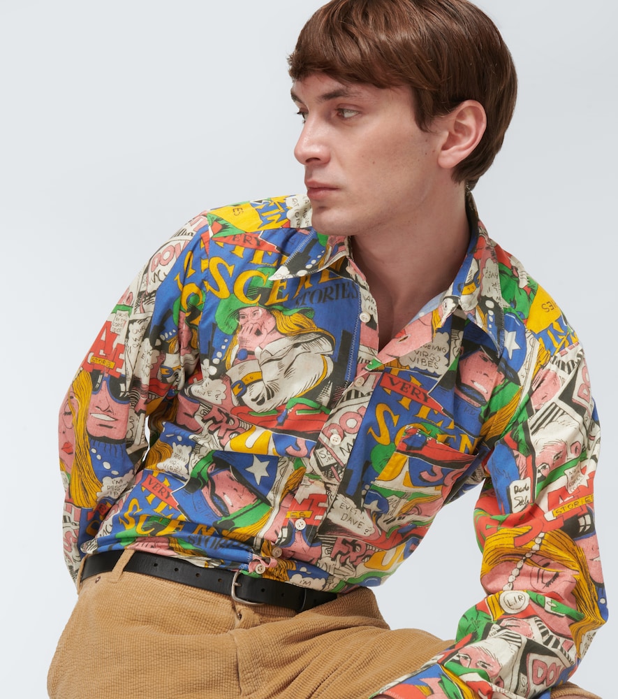 Printed cotton shirt
