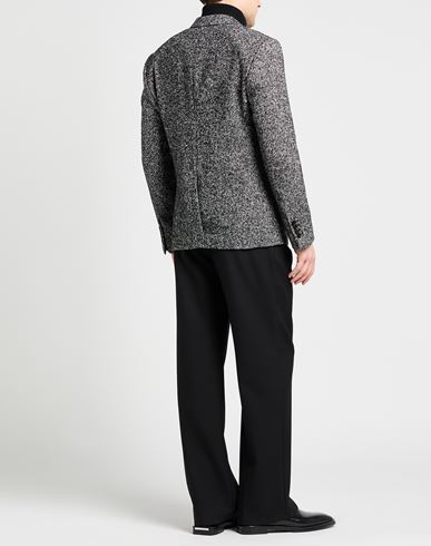 Man Blazer Black Size 38 Virgin Wool, Polyamide