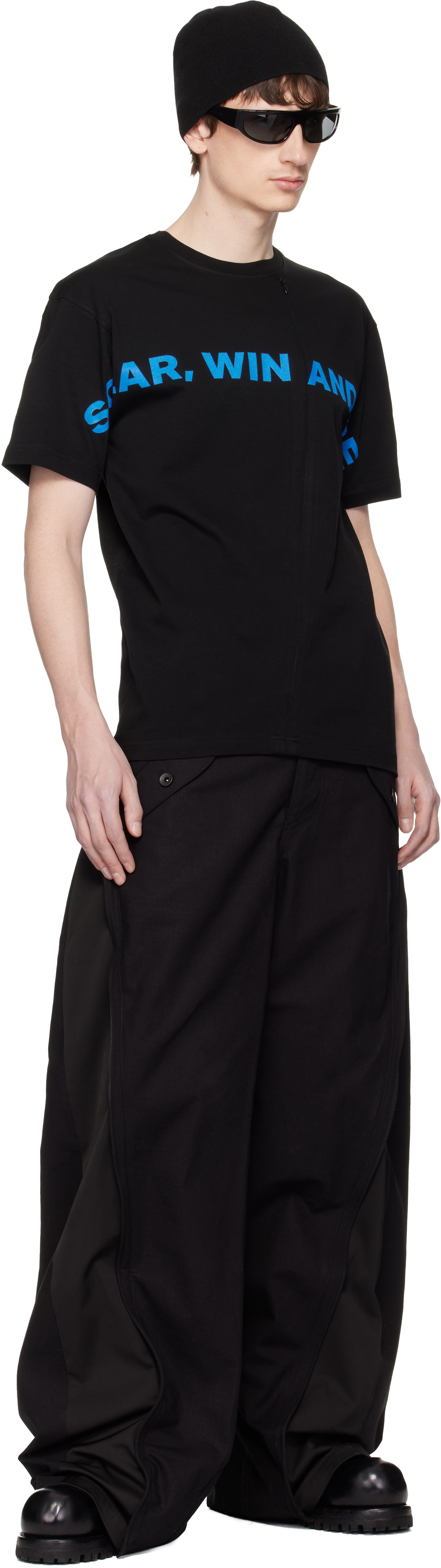 Black SWAF Conceal Zip T-Shirt