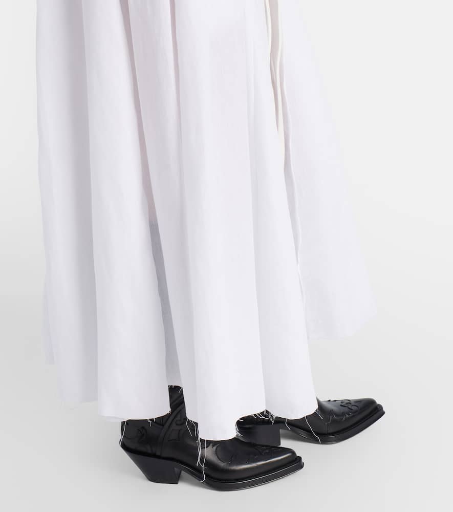 Delyth cotton and linen maxi dress