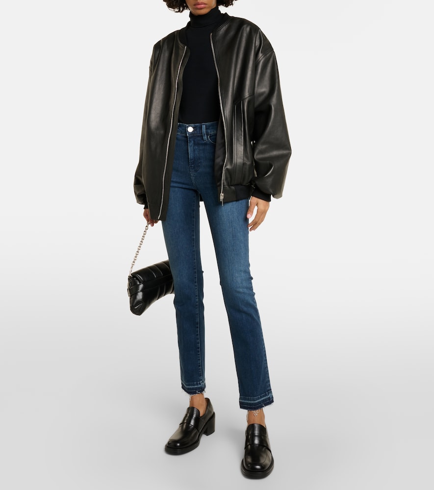 High-rise straight jeans