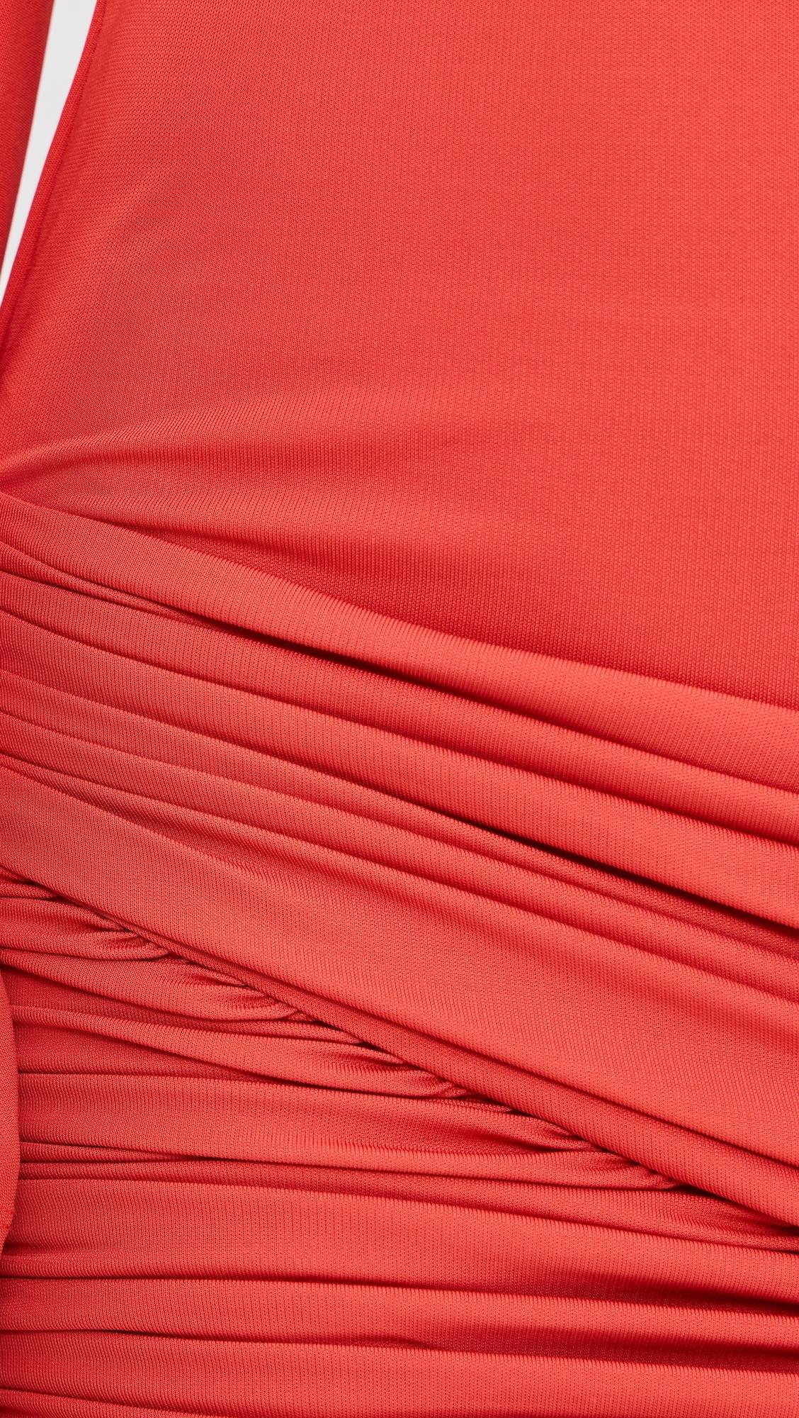 Luna Draped Jersey Mini Dress Tangerine