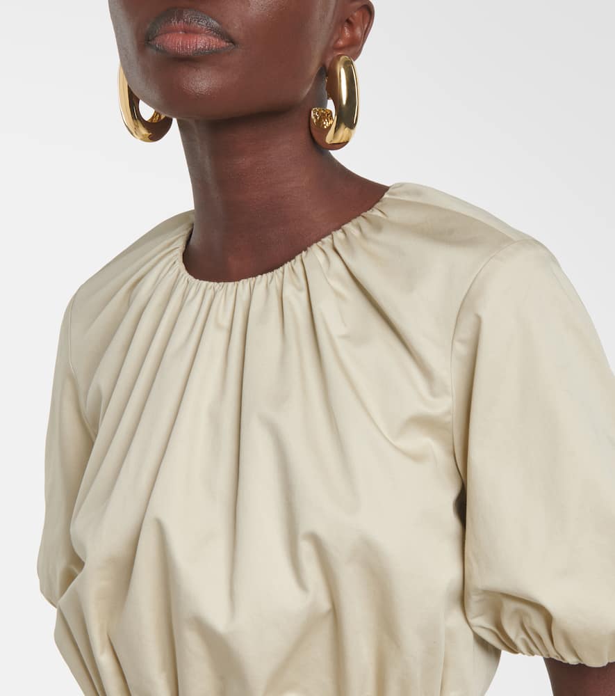 Merlin peplum cotton blouse