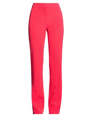 Woman Pants Red Size 6 Polyester, Elastane