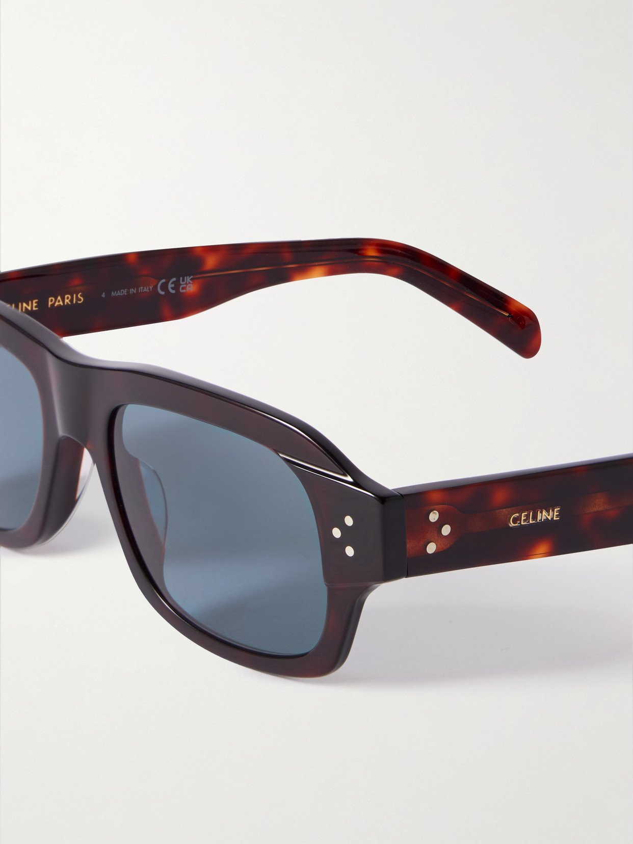 Square-frame Tortoiseshell Acetate Sunglasses - Brown