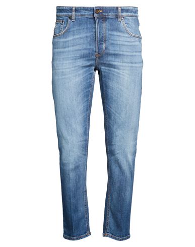 Man Jeans Blue Size 34 Cotton, Elastane