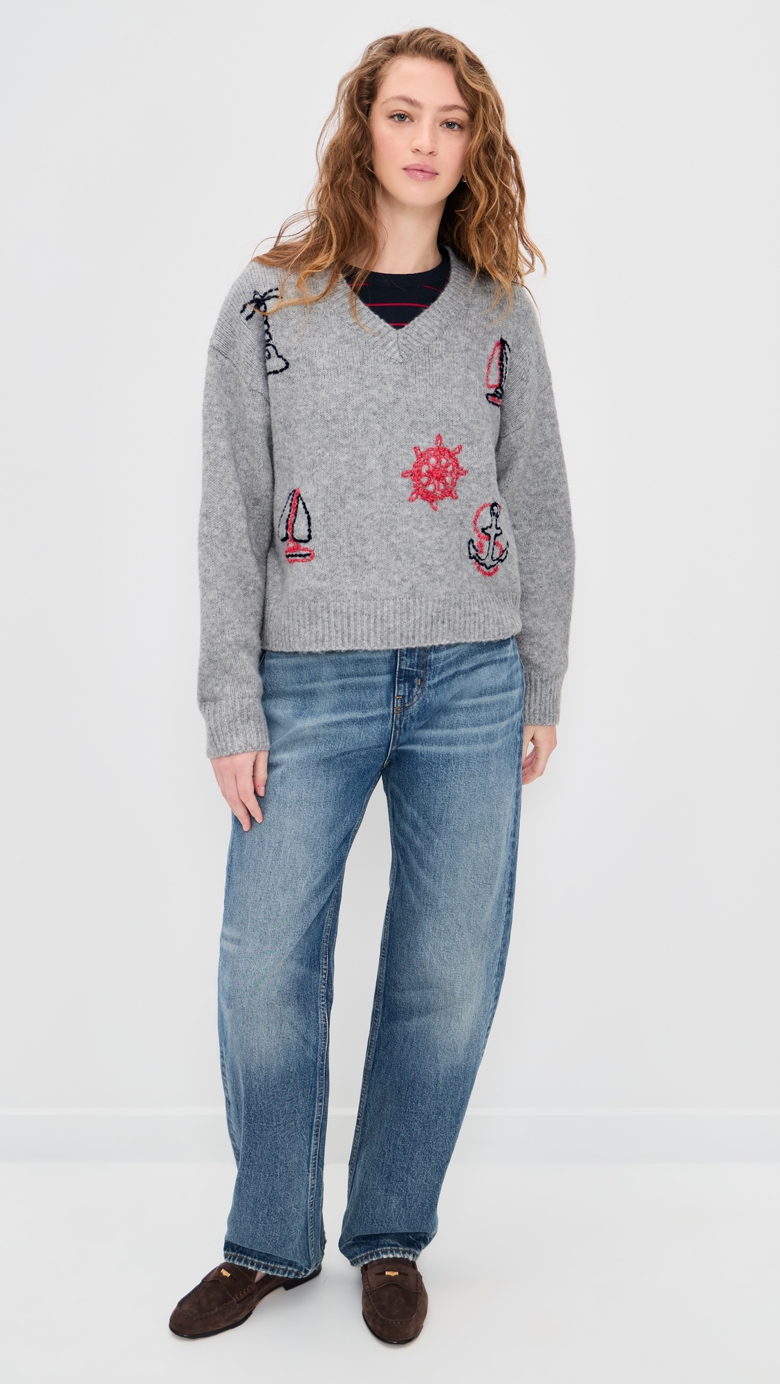 Nautical Sweater Heather Grey