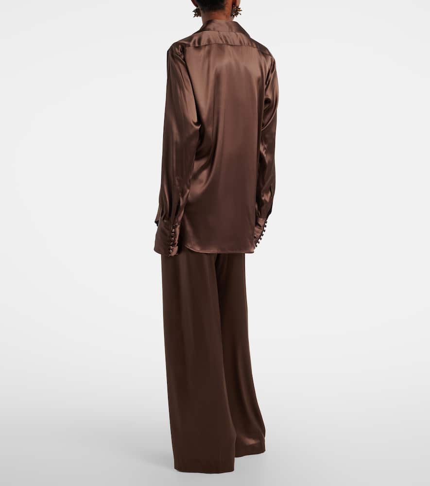 Silk-blend shirt
