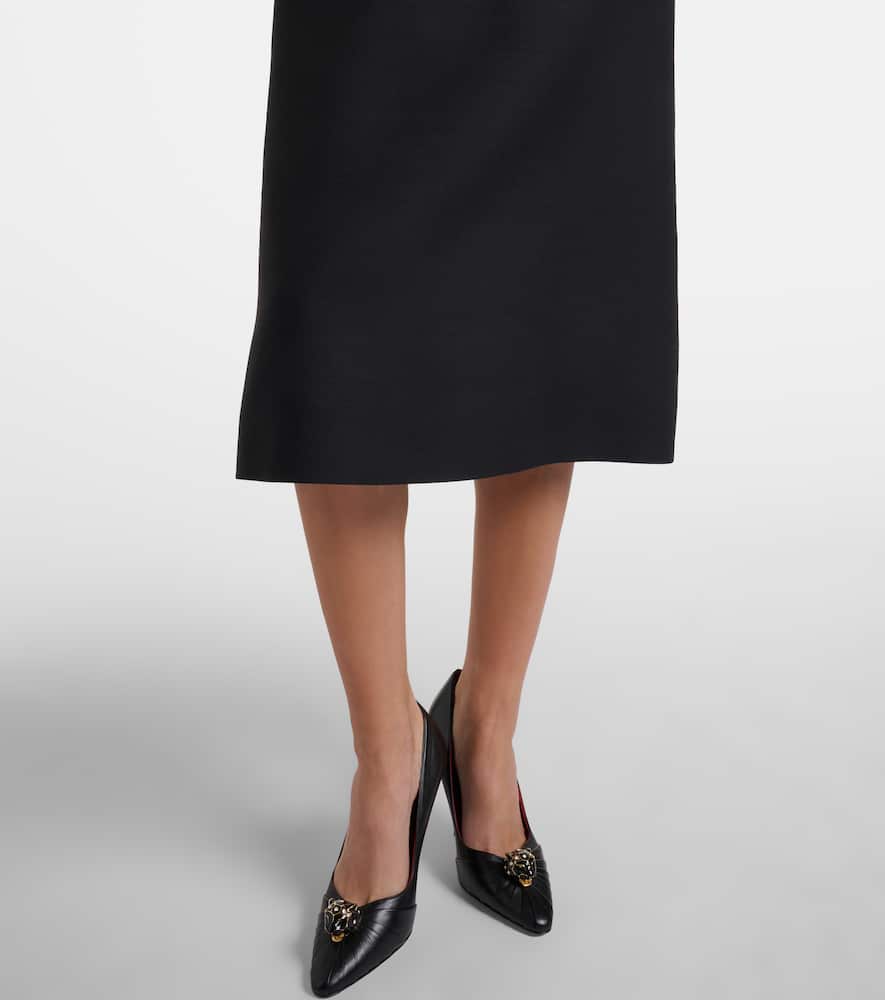 Crepe Couture embellished midi dress