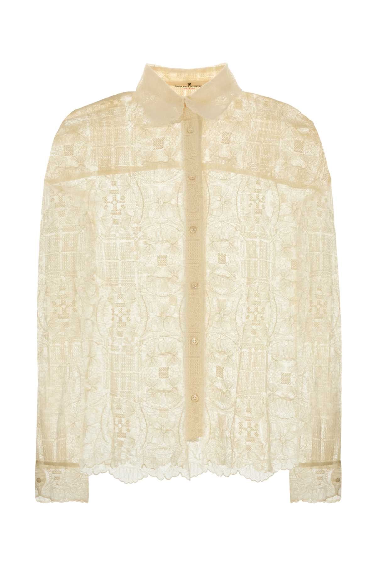 Pizzo Shirt — Ivory