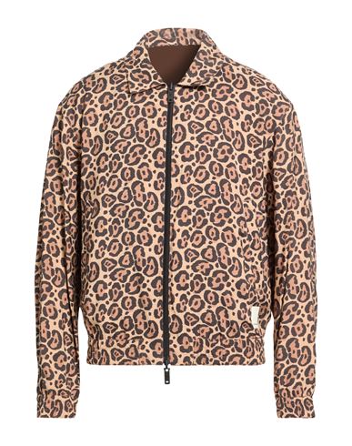 Man Jacket Beige Size 36 Modal, Polyester