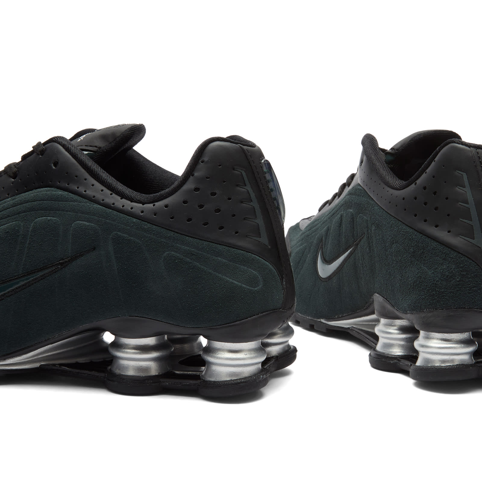 Women's Shox R4 SeSneaker Black/Seaweed/Silver