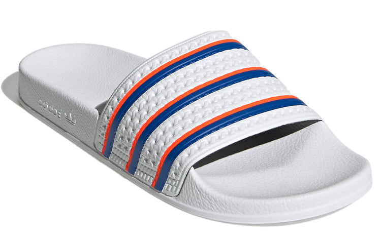 Adilette Slides 'White Blue Solar Red'