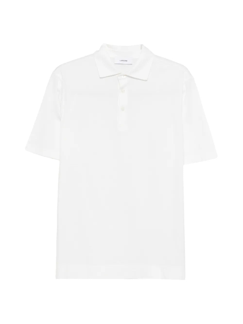 Cotton-Silk Blend Polo Shirt with Classic Button-Down Collar