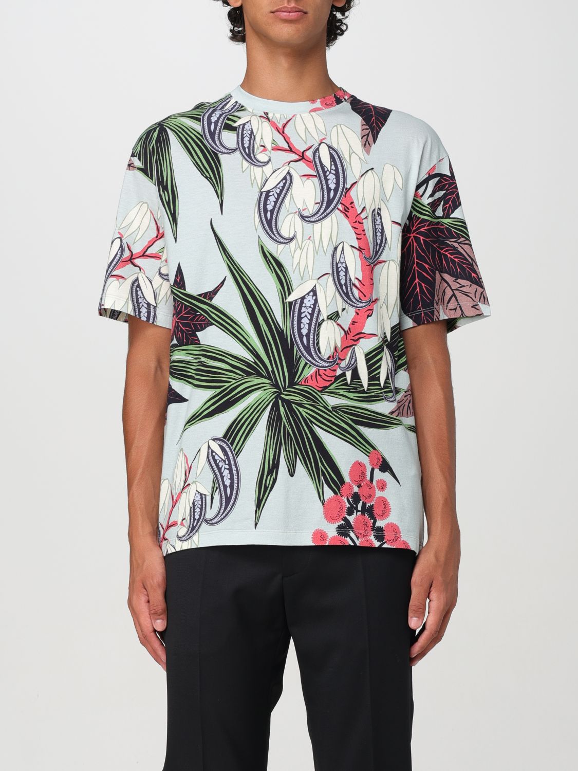 Printed short-sleeve T-shirt - Blue