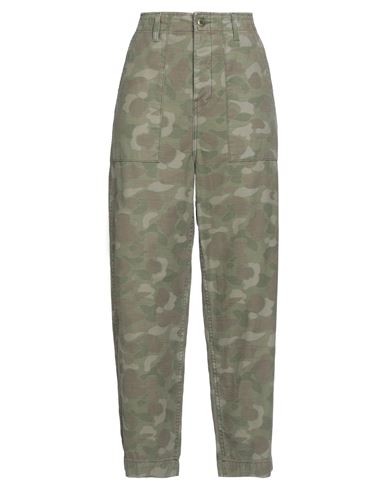 Woman Pants Military green Size 27 Cotton