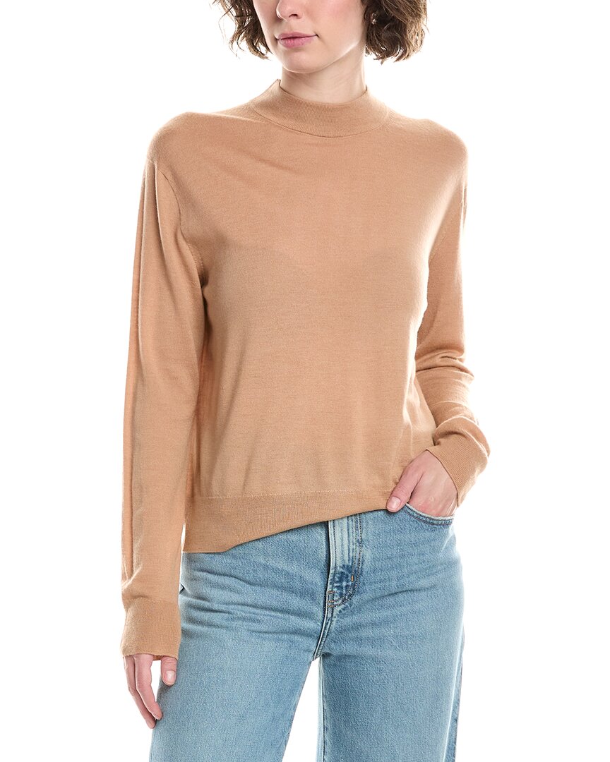Mock Neck Wool Pullover
