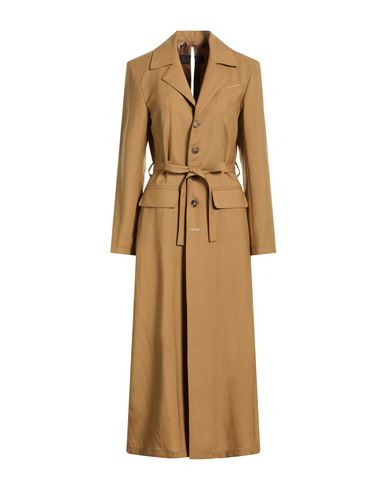 Woman Overcoat & Trench Coat Camel Size 4 Virgin Wool