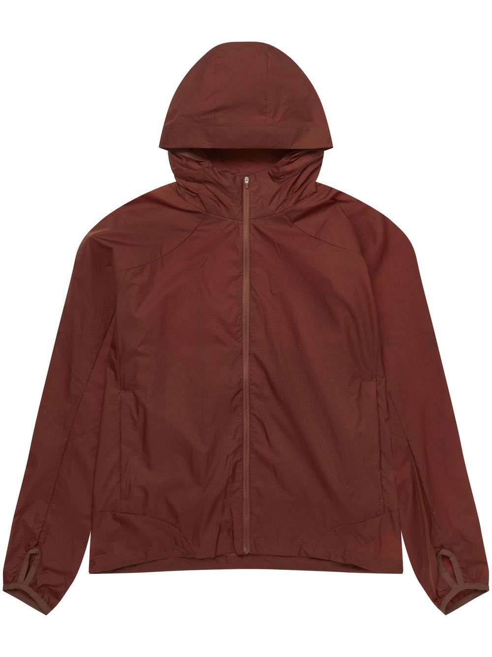Hooded lightweight jacket - Brown