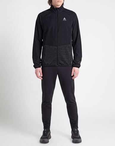Man Jacket Black Size XL Polyester, Elastane