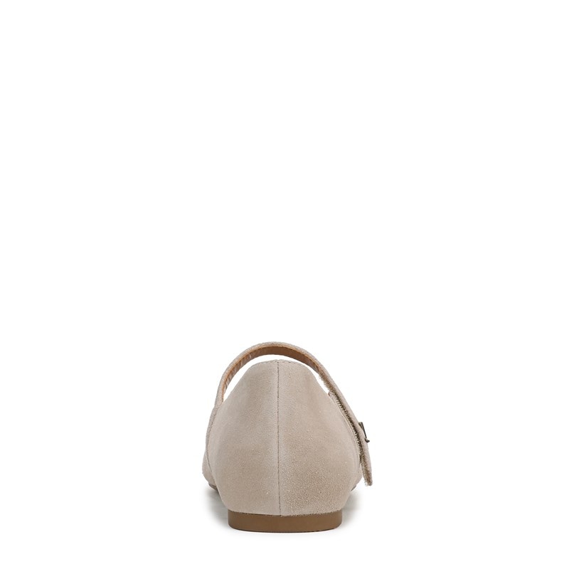 Women's Alameda Mary Jane Flat Shoes (Lucid Beige Waxed Suede)