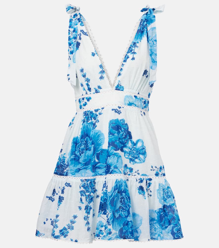 Cara floral cotton minidress