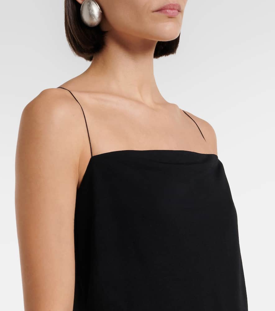 Abiha gathered jersey midi dress
